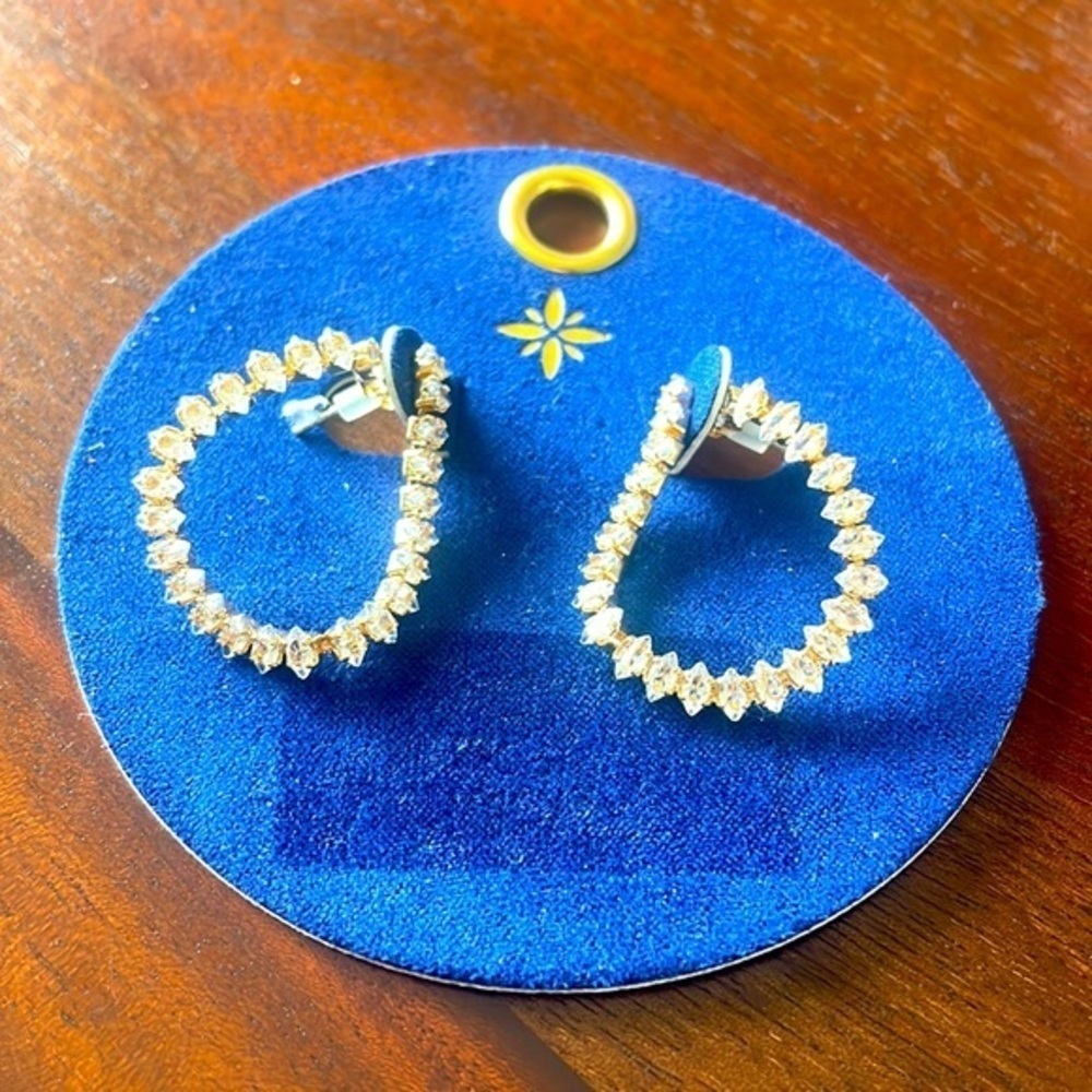 Target earrings horseshoe cubic zirconia stud fashion jewelry New